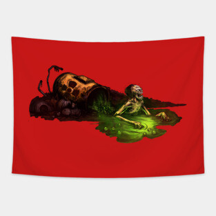 Toxic Zombie Tapestry