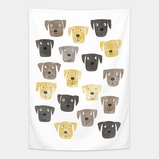 Labrador Retriever Dogs Tapestry