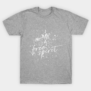 Free Spirit White and Splash T-Shirt