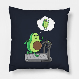 Gym healthy living avocado Pillow