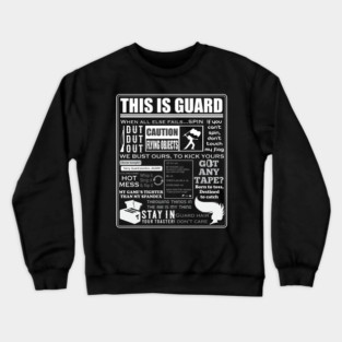 This Is Color Guard - Funny Color Guard Sayings And Memes Crewneck Sweatshirt