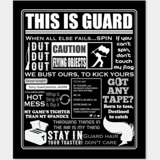 This Is Color Guard - Funny Color Guard Sayings And Memes Posters and Art