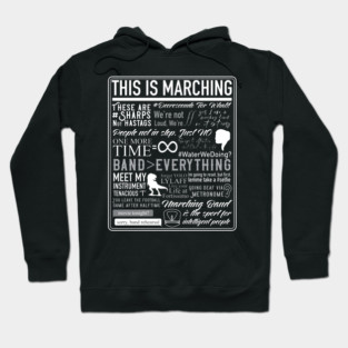 This Is Marching Band - Funny Marching Band Sayings & Memes Hoodie