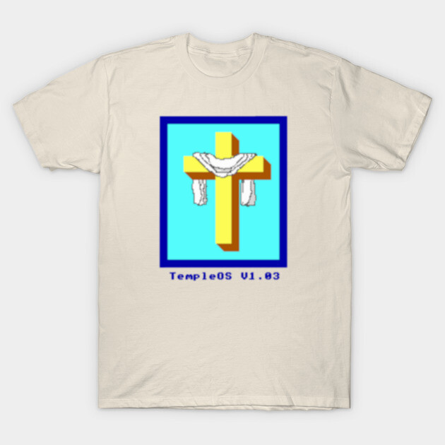 Temple OS Funny T-Shirt TeePublic