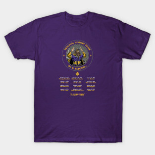 Minnesota Vikings Fans - Tragical History Tour Schedule T-Shirt