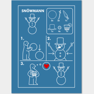Snowman Posters and Art