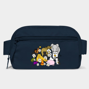 Group of Cute Animals say Hello Bag