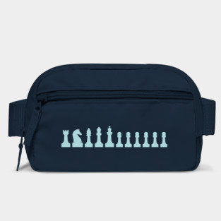 Chess pieces blue Bag