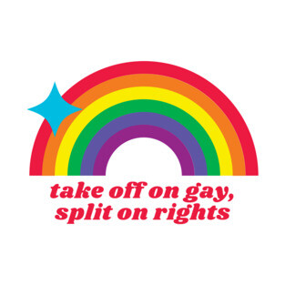 (pocket size) take off on gay, split on rights T-Shirt