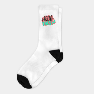 Fresh Hand Lettering Socks