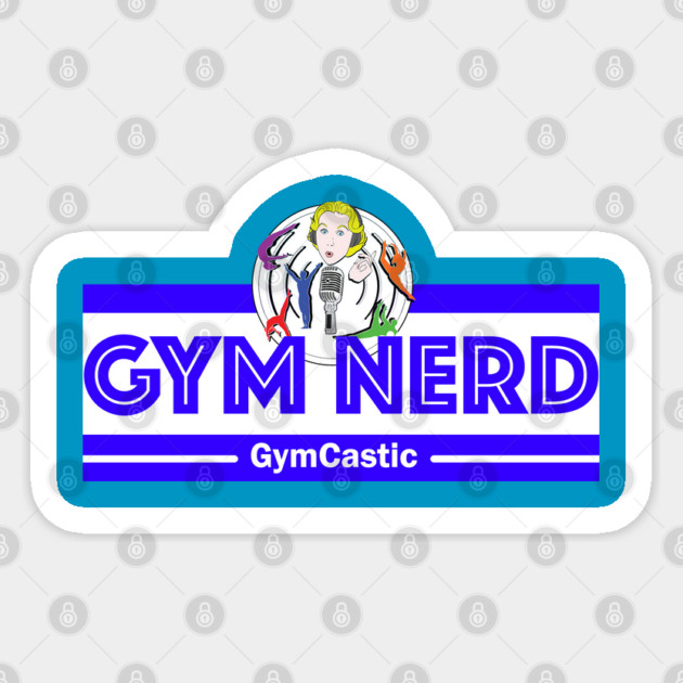 Gym Nerd (blue) Sticker by GymCastic