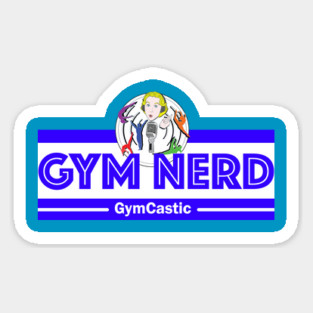 Gym Nerd (blue) Magnet