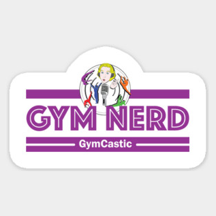Gym Nerd (purple) Sticker
