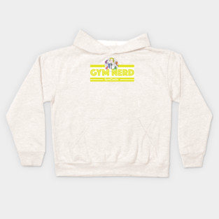 Gym Nerd (yellow) Kids Hoodie
