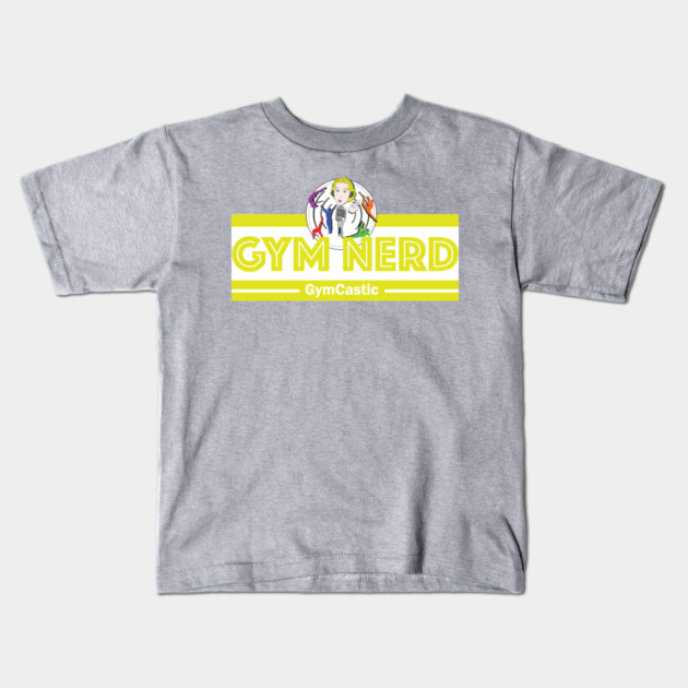Gym Nerd (yellow) Kids T-Shirt by GymCastic