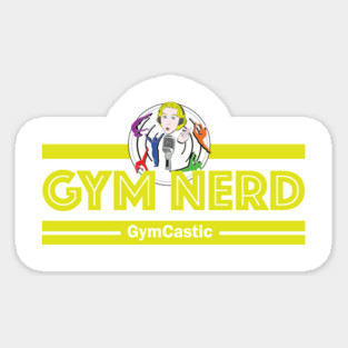Gym Nerd (yellow) Sticker