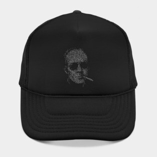 Hunter S Thompson Fear and Loathing in Las Vegas text portrait Hat