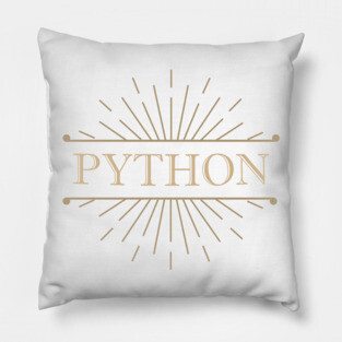 Python Vintage Design Pillow