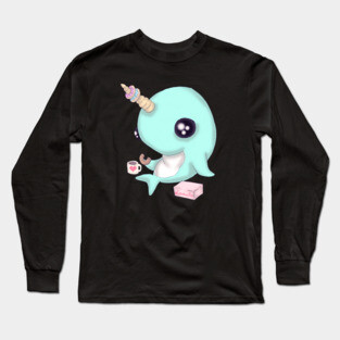 Narwhal on Break Long Sleeve T-Shirt