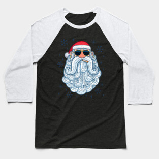 Santa Portrait 3 - Cool Baseball T-Shirt