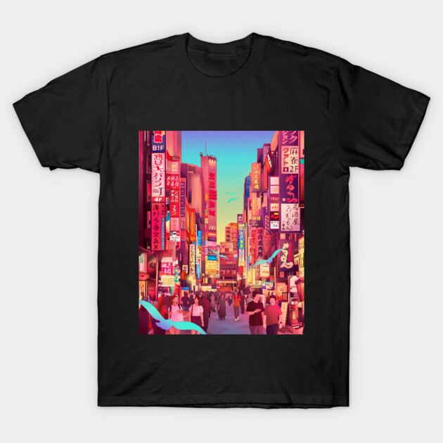 Tokyo T-Shirt by Camila Illustration