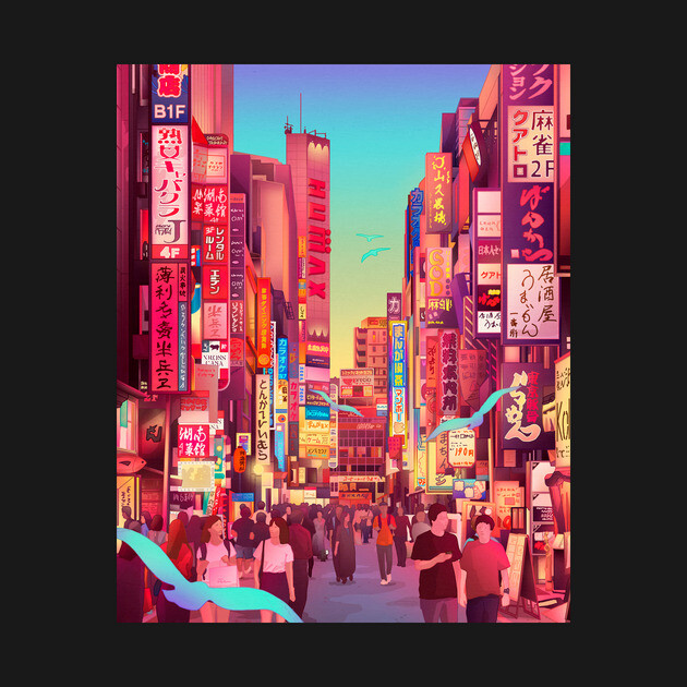 Tokyo by Camila Illustration