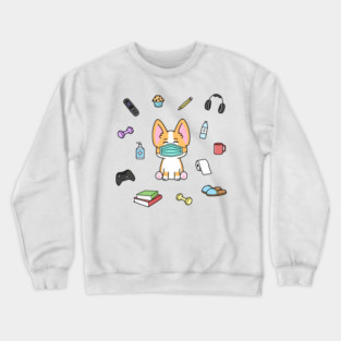 Corgi Quarantine Essentials Crewneck Sweatshirt