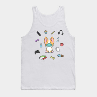 Corgi Quarantine Essentials Tank Top