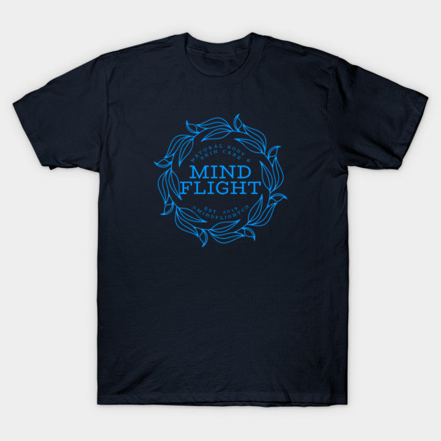 Mind Flight Leaf Circle T-Shirt by mindflightco