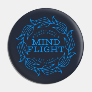 Mind Flight Leaf Circle Pin