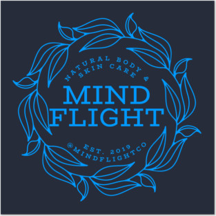 Mind Flight Leaf Circle Posters and Art