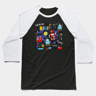 Space robot doodle Baseball T-Shirt