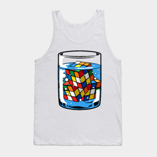 Rubik in glass illustration Tank Top
