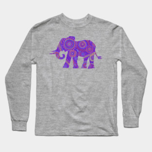 Elephant Mandala Long Sleeve T-Shirt
