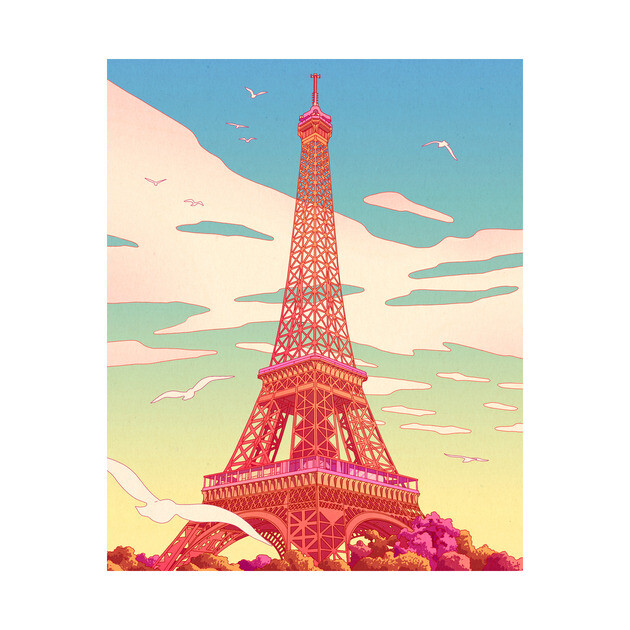 Eiffel Tower by Camila Illustration