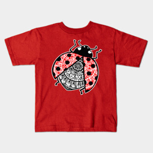Ladybug Mandala Kids T-Shirt