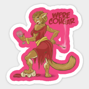 Were Cougar Sticker
