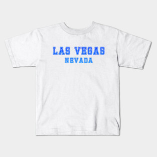 Blue Gradient Las Vegas Nevada Logo / Lettering Kids T-Shirt