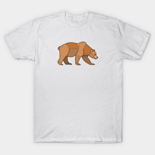 Shapely Brown Bear T-Shirt