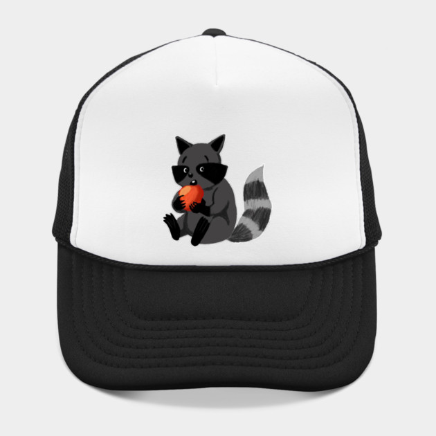 RACCOON EATING AN APPLE by droidmonkey