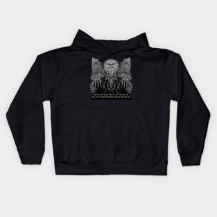 Gray Cthulhu Kids Hoodie