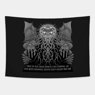Gray Cthulhu Tapestry