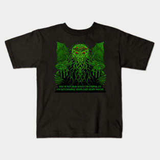 Green Cthulhu Kids T-Shirt
