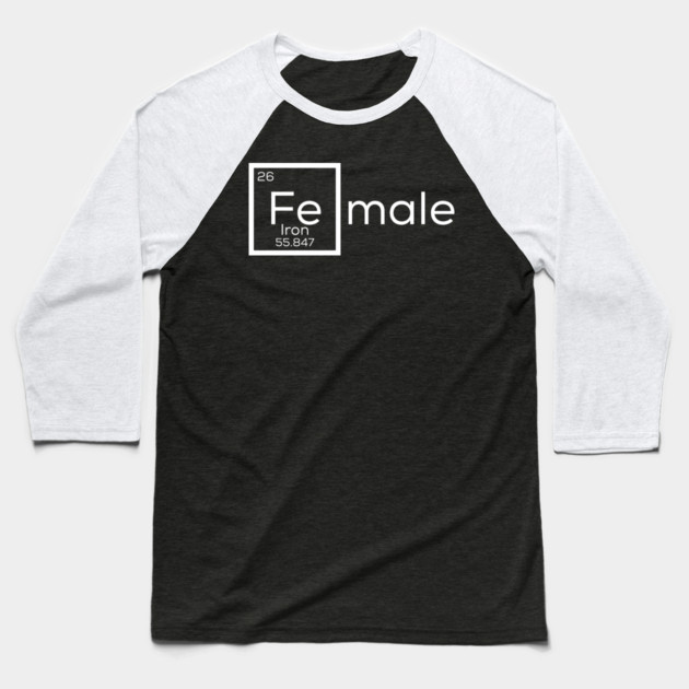 Female iron symbol Baseball T-Shirt by afmr.2007@gmail.com