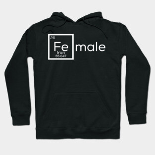 Female iron symbol Hoodie