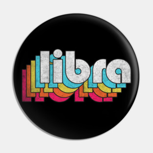 Libra / Zodiac Birthdate Sign Design Pin