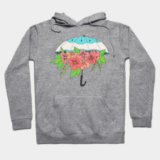 Umbrella of Flowers Hoodie