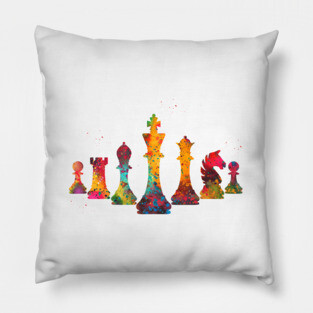 Chess pieces Pillow
