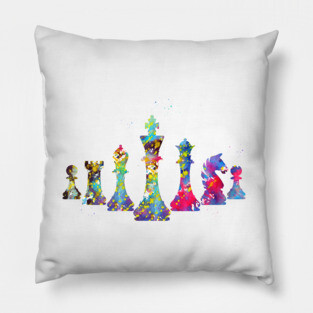 Chess pieces Pillow