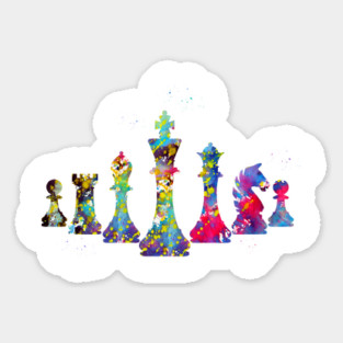 Chess pieces Sticker